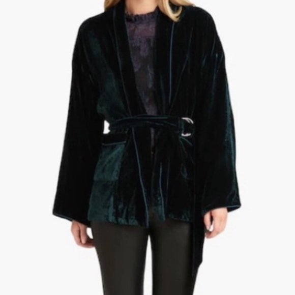 Lounge Casual Velvet Jacket NWT size M - Picture 1 of 11